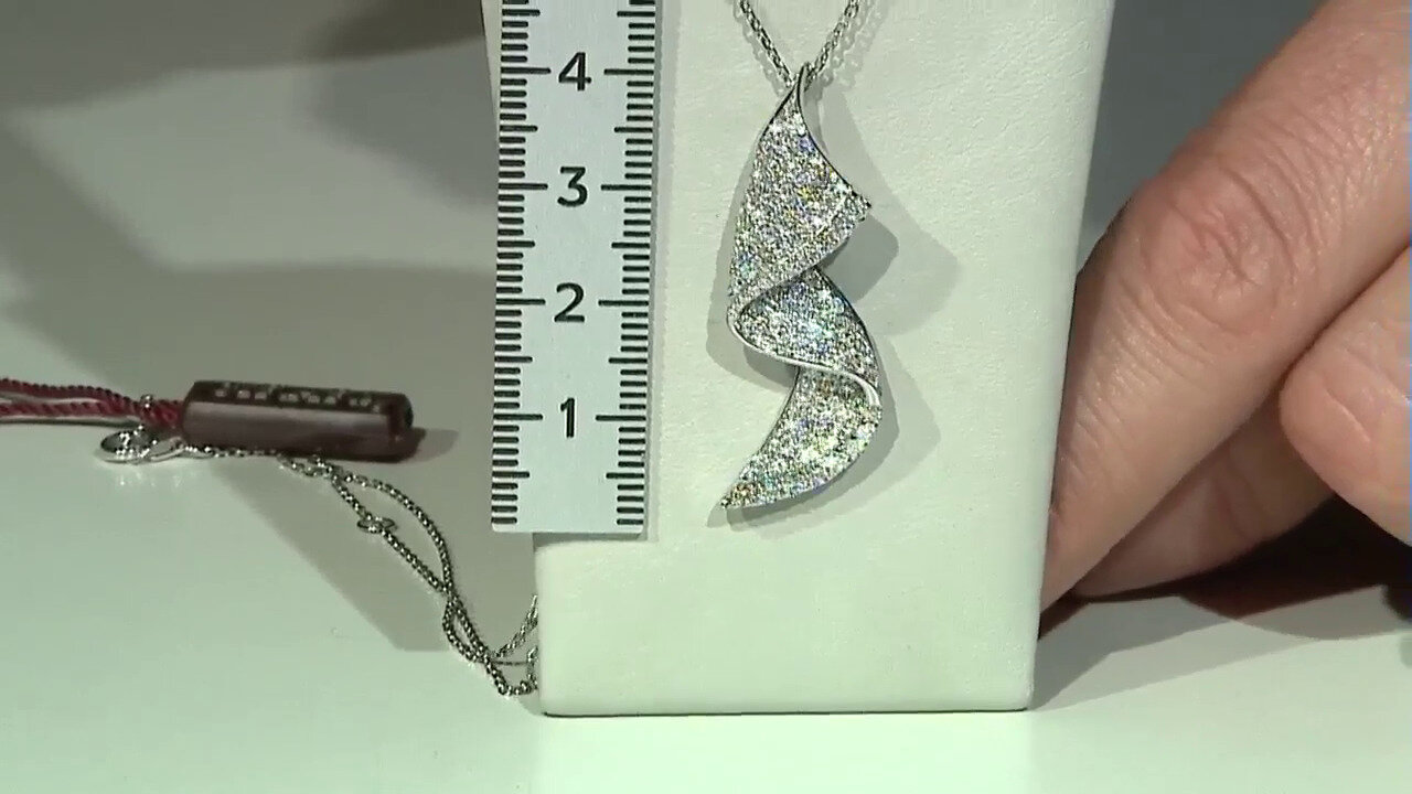Video 14K SI2 (H) Diamond Gold Necklace (CIRARI)