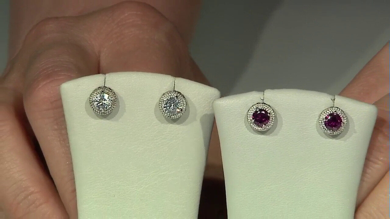 Video Zilveren oorbellen met zirkonen (Dallas Prince Designs)