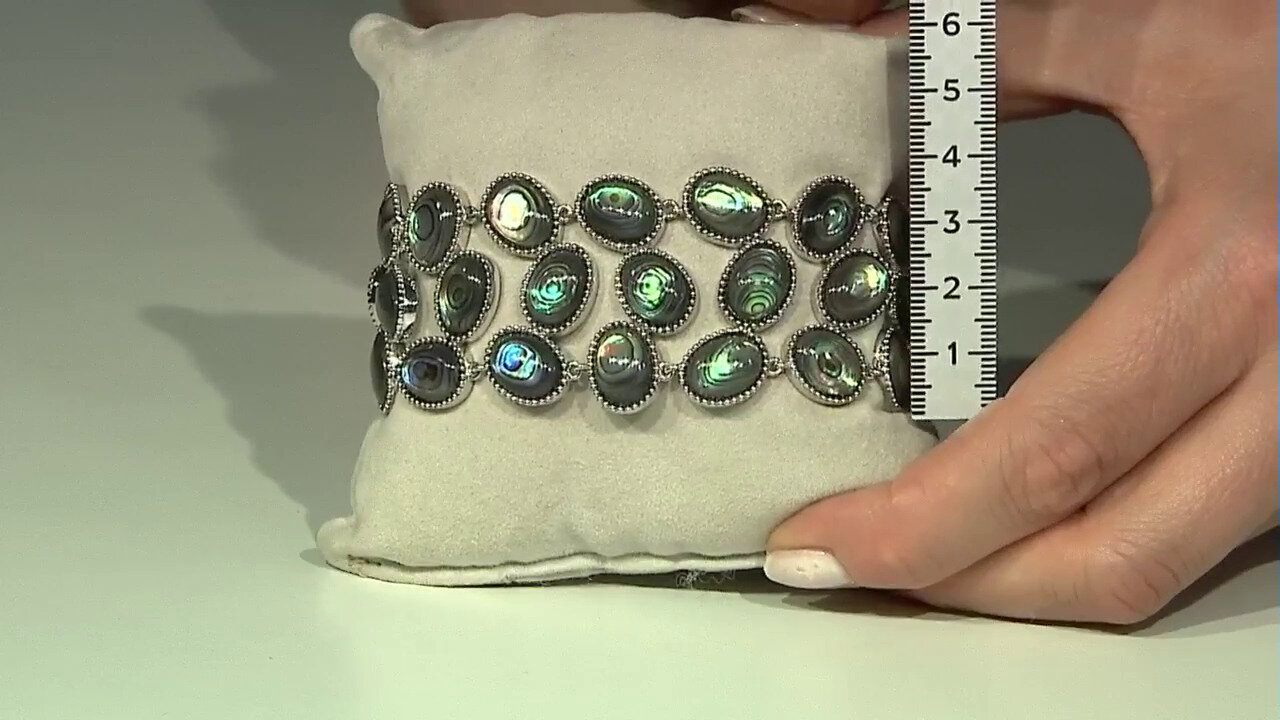 Video Zilveren armband met Abalone schelpen (Dallas Prince Designs)