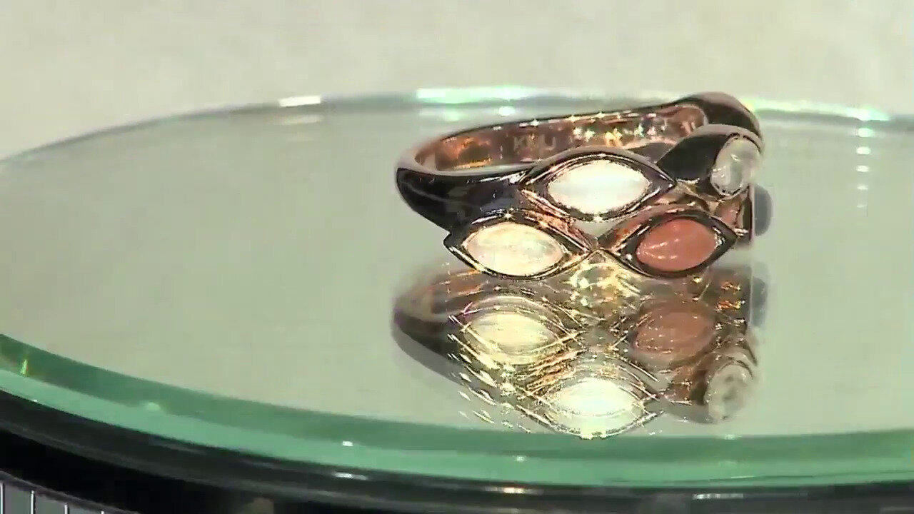 Video Zilveren ring met een Groene maansteen (KM by Juwelo)