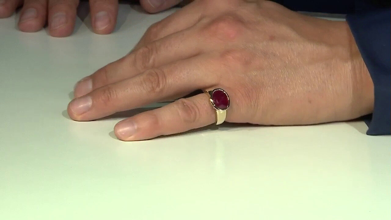 Video 9K Madagascar Ruby Gold Ring (de Melo)