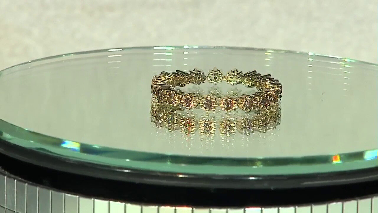 Video Anello in oro con Diamante Champagne I2 (de Melo)