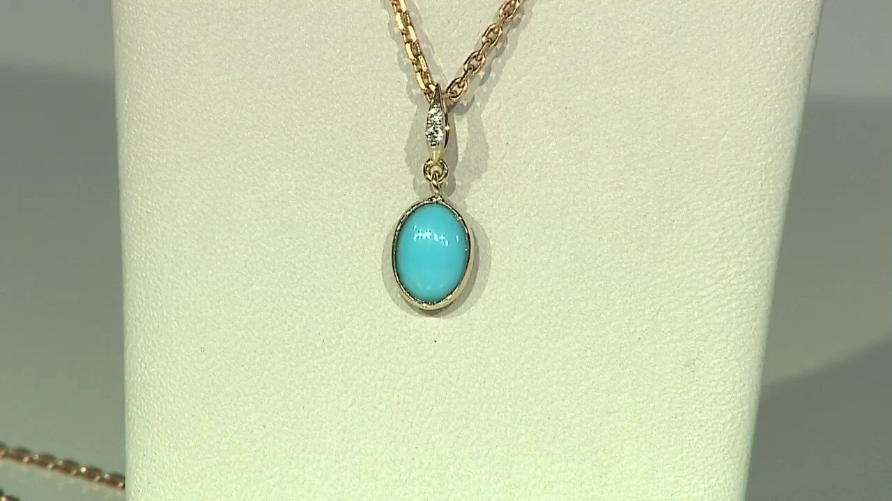 Video Sleeping Beauty Turquoise Silver Necklace