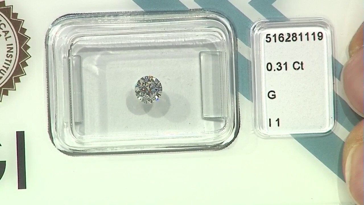 Video Edelsteen met een I1 (G) Diamant