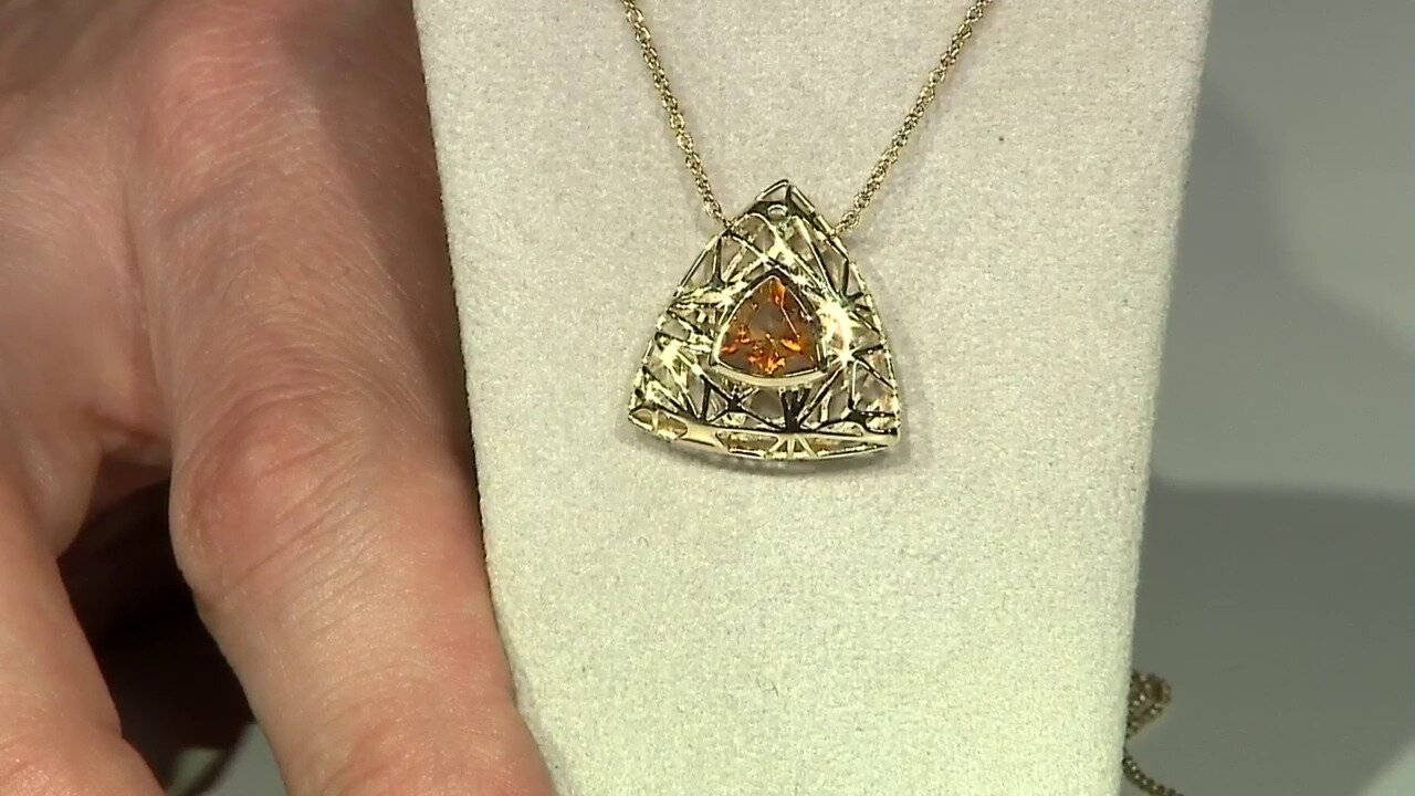 Video Gouden halsketting met een Madeira citrien (Ornaments by de Melo)