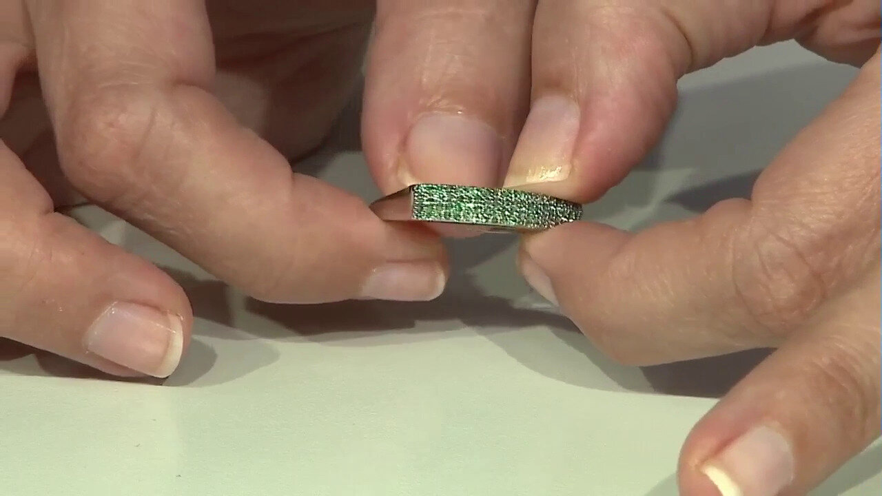 Video 9K Colombian Emerald Gold Ring