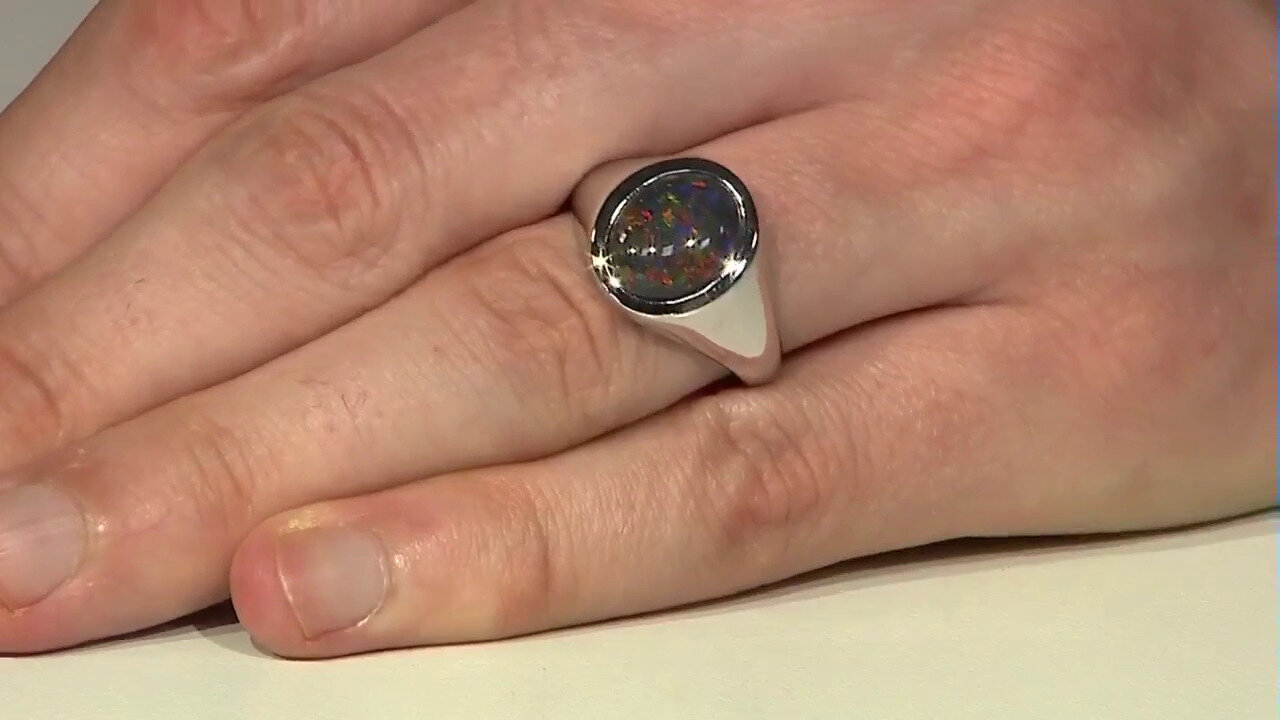 Video Gouden ring met een Andamooka Matrix Opaal (AMAYANI)