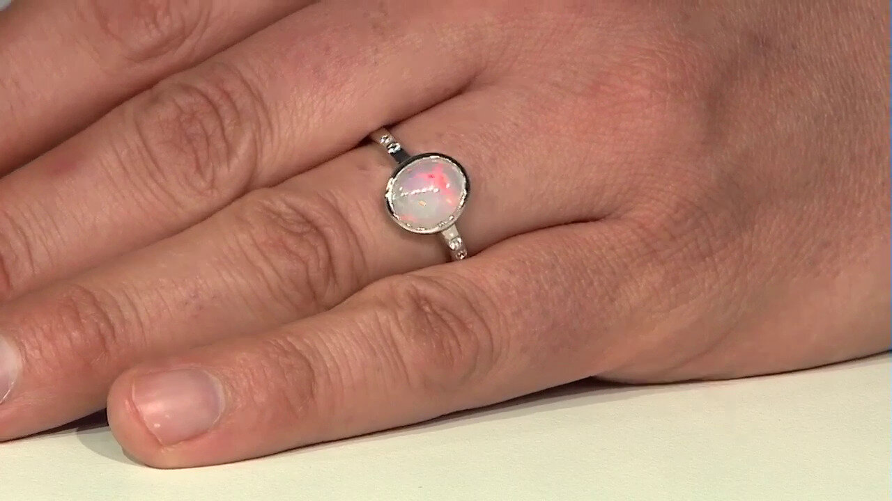 Video Anillo en plata con Ópalo de Welo