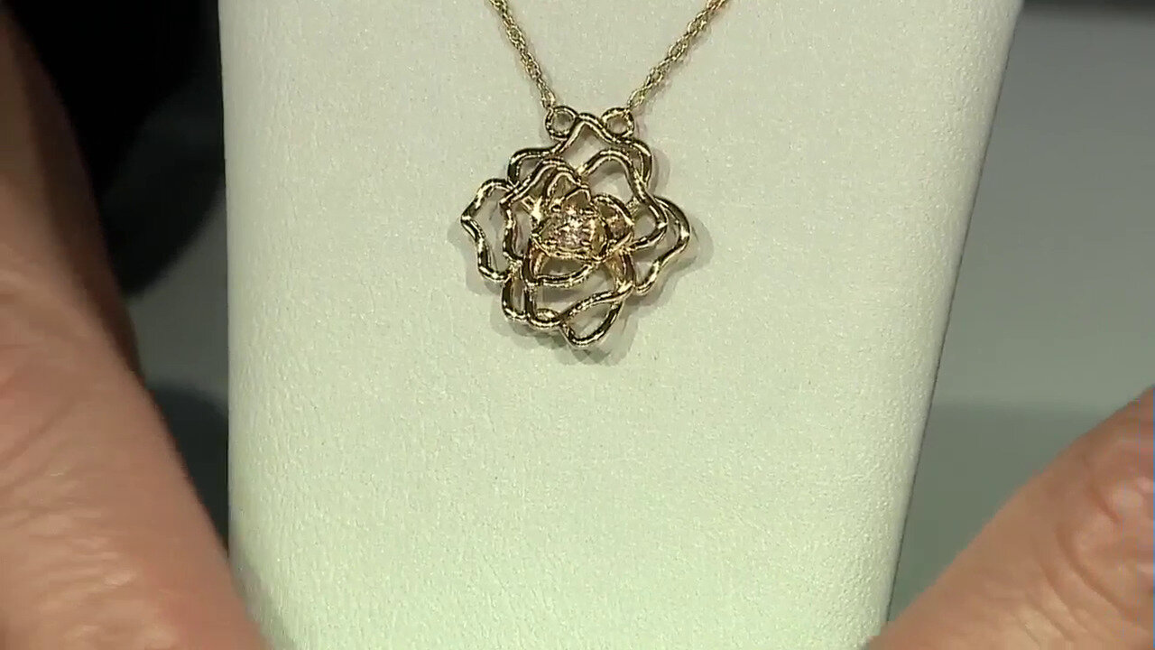 Video 9K I1 Brown Diamond Gold Necklace