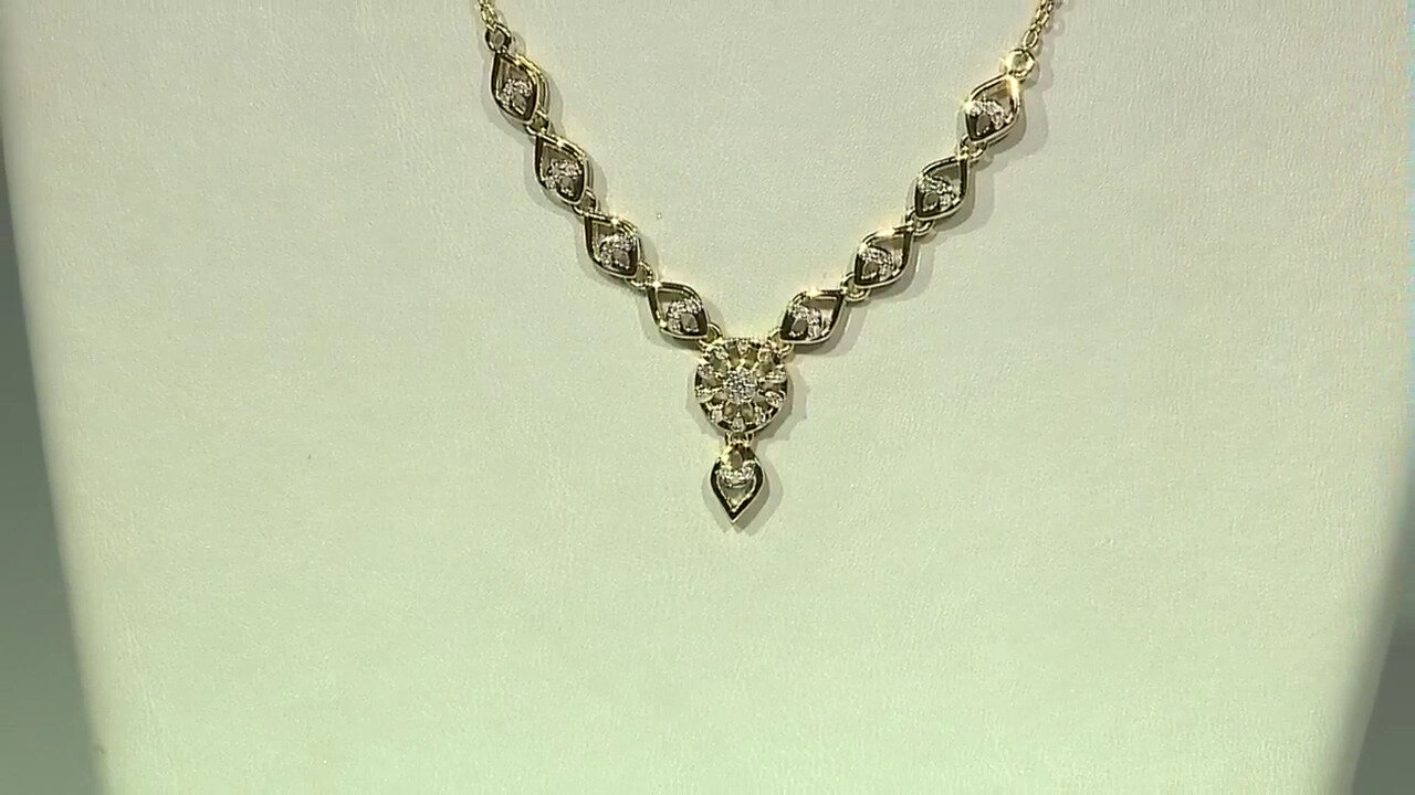 Video I2 (I) Diamond Silver Necklace