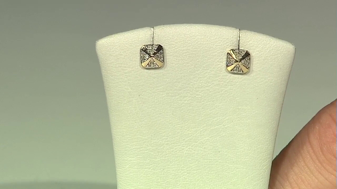Video I2 (I) Diamond Silver Earrings