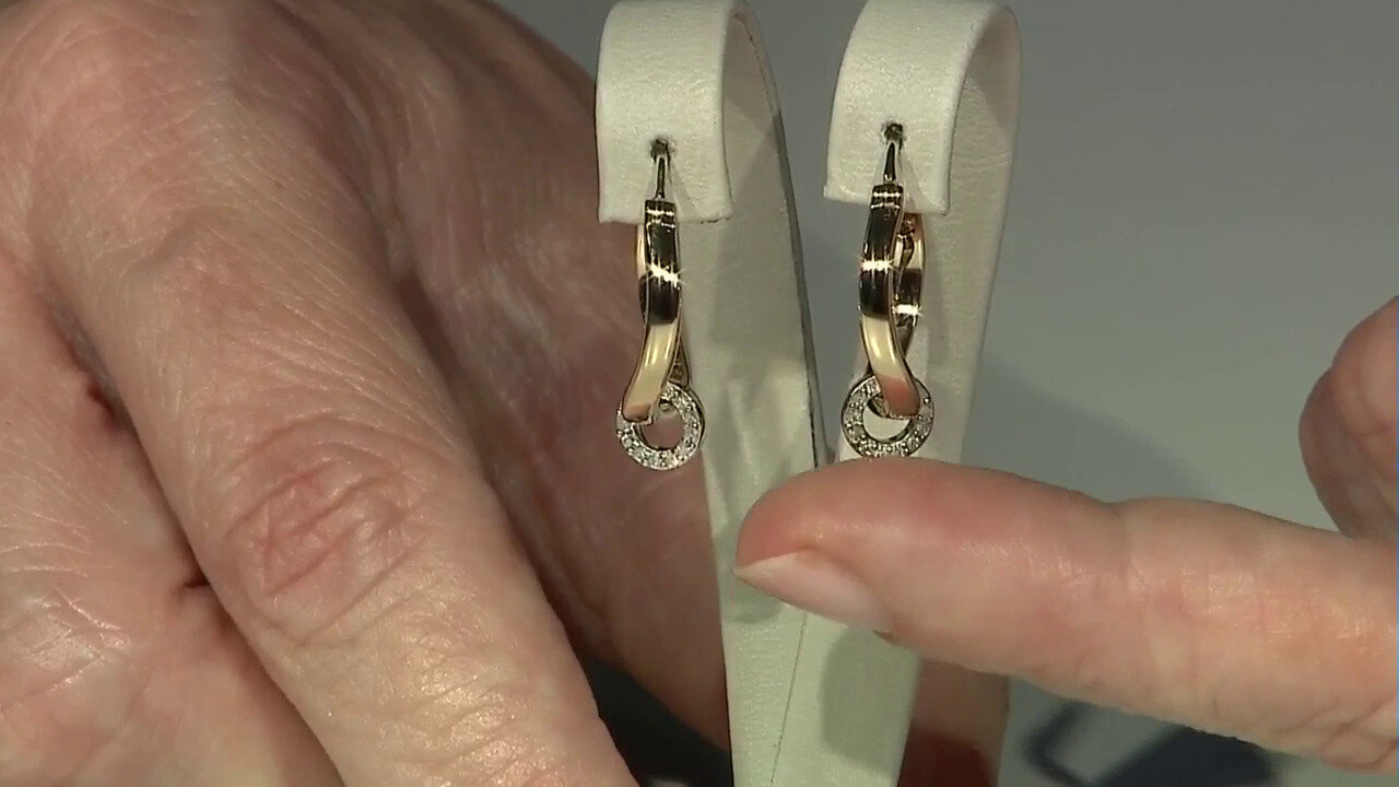 Video I2 (I) Diamond Silver Earrings