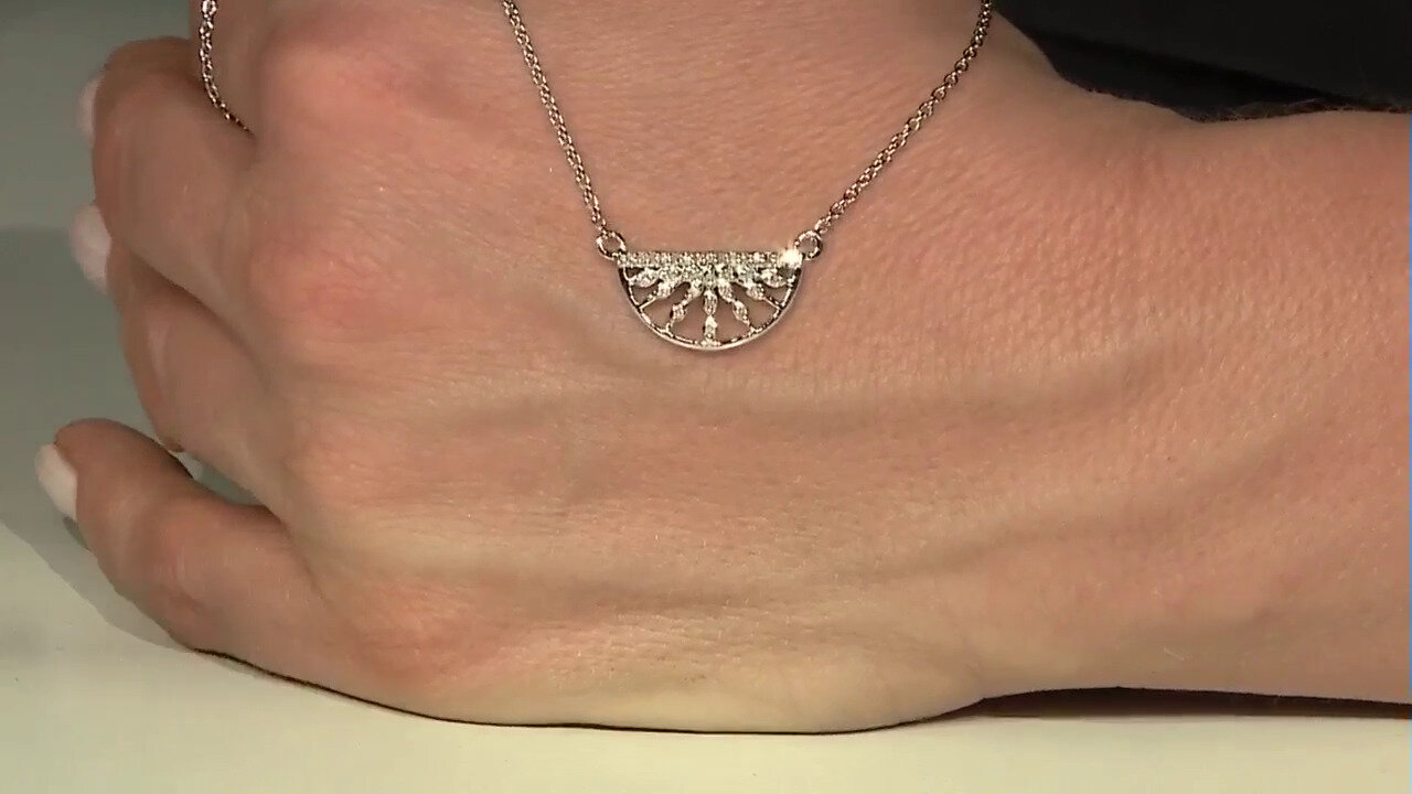 Video I2 (I) Diamond Silver Necklace