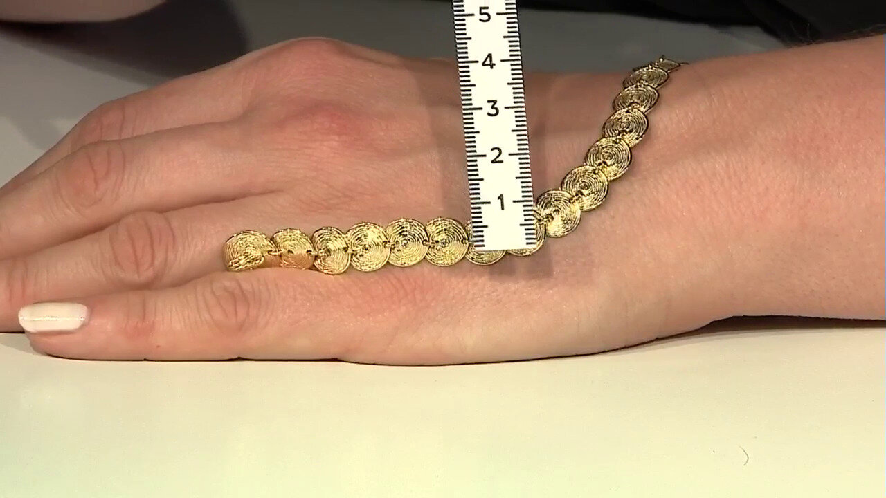 Video 14K PK (H) Diamond Gold Bracelet