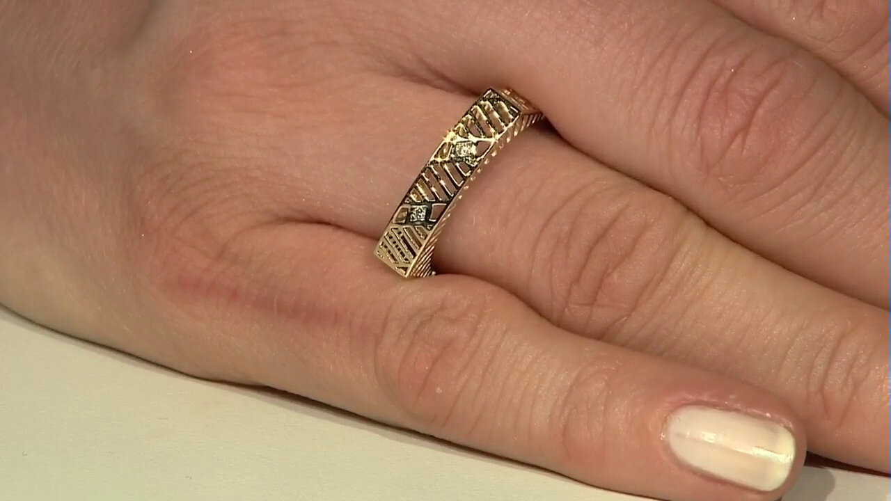 Video Gouden ring met I2 (J) Diamanten (Ornaments by de Melo)