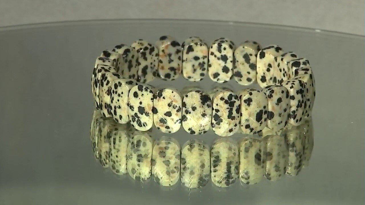 Video Armband met Dalmatiër jaspisstenen