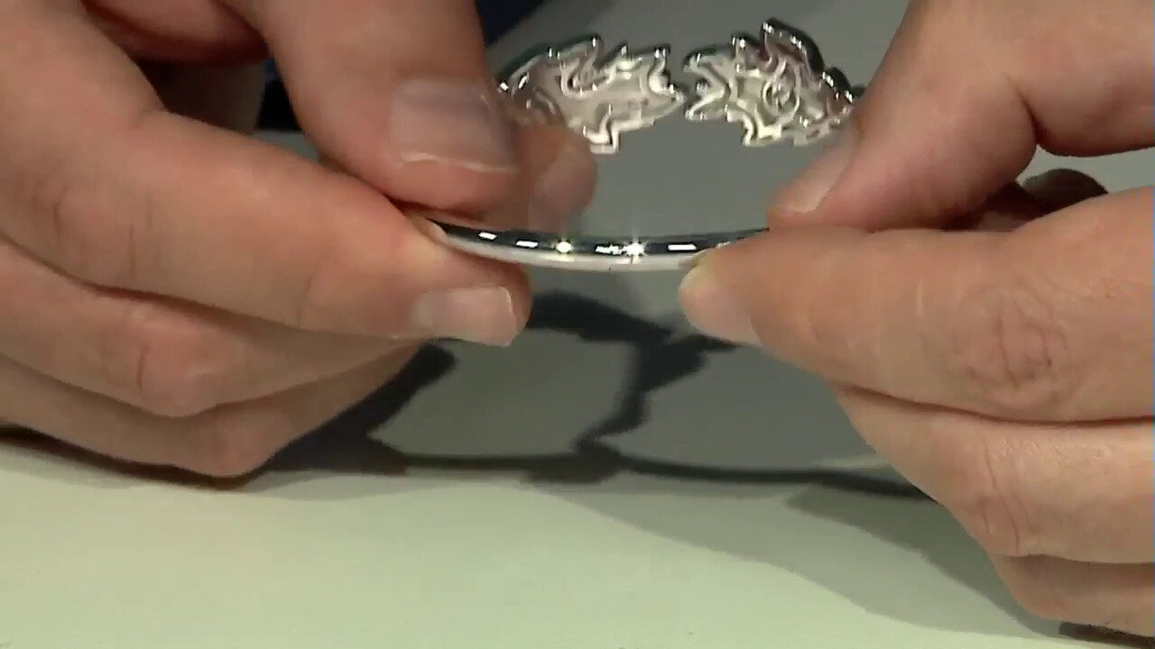 Video Bracciale in argento con Zircone (Remy Rotenier)