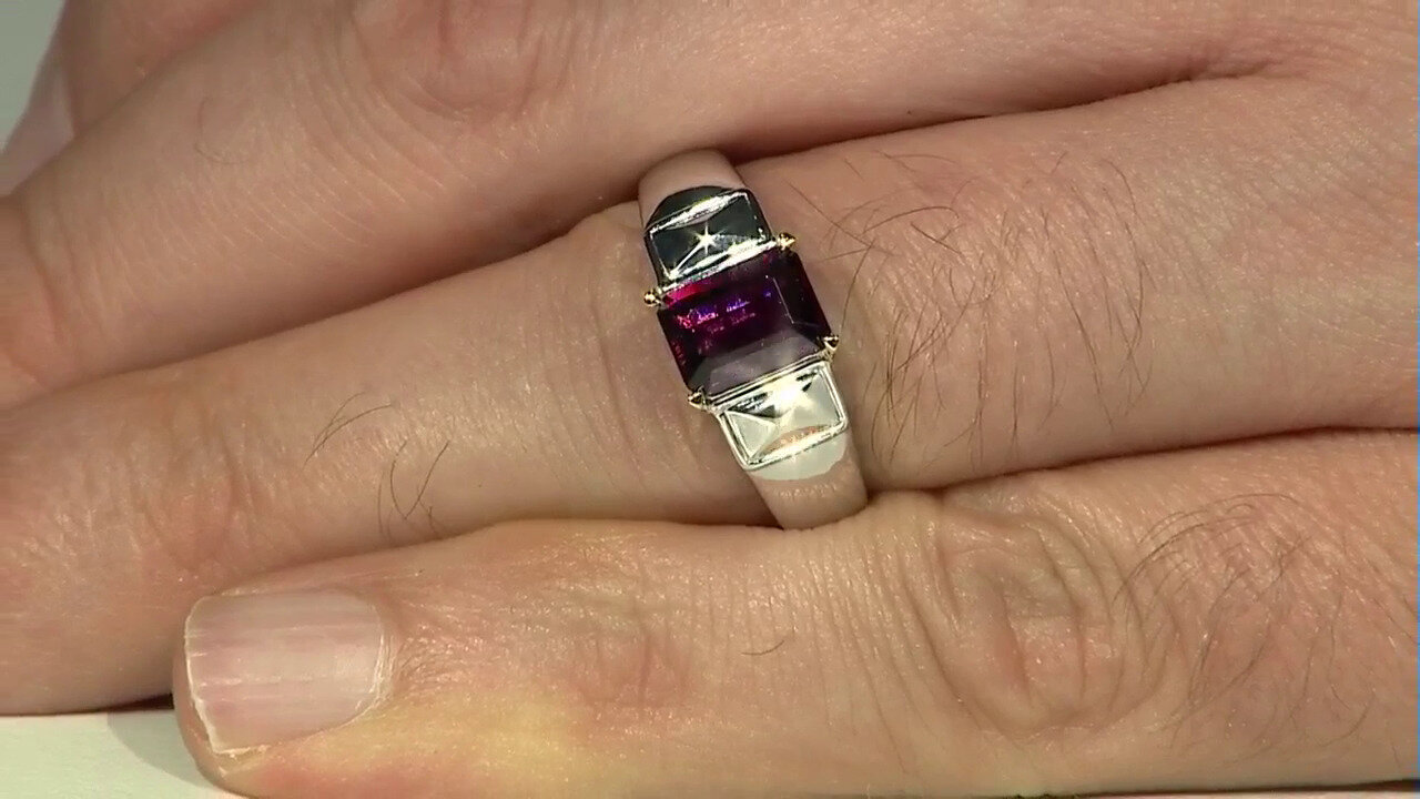 Video Zilveren ring met een Rift Valley Rhodoliet (Remy Rotenier)