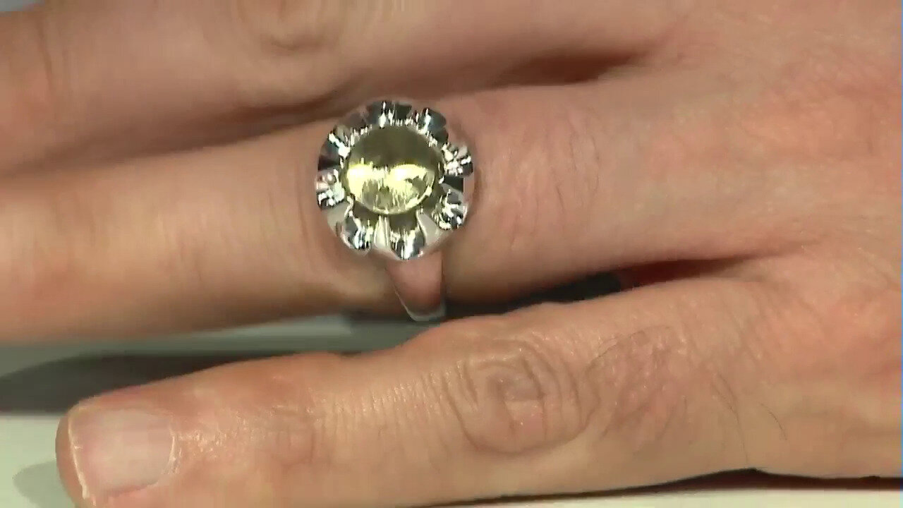 Video Bague en argent et Citrine jaune citron (Remy Rotenier)