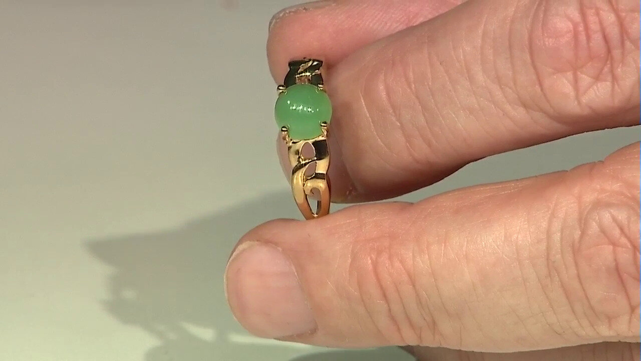 Video Imperial Chrysoprase Silver Ring