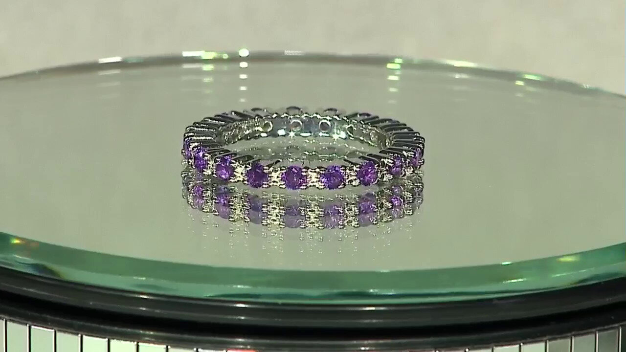 Video Siberian Amethyst Silver Ring