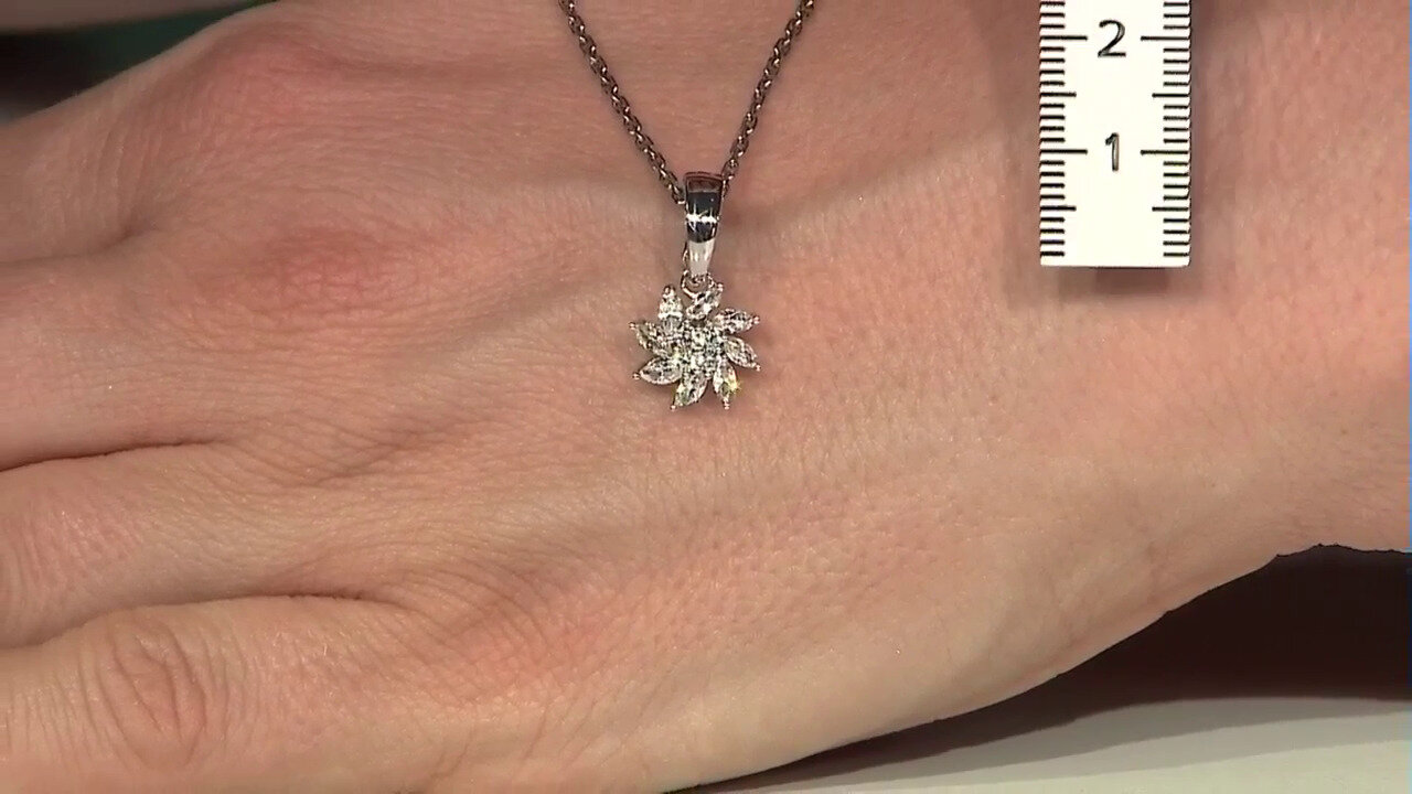 Video Zircon Silver Pendant