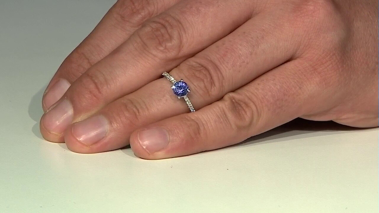 Video 10K AAA Tanzanite Gold Ring