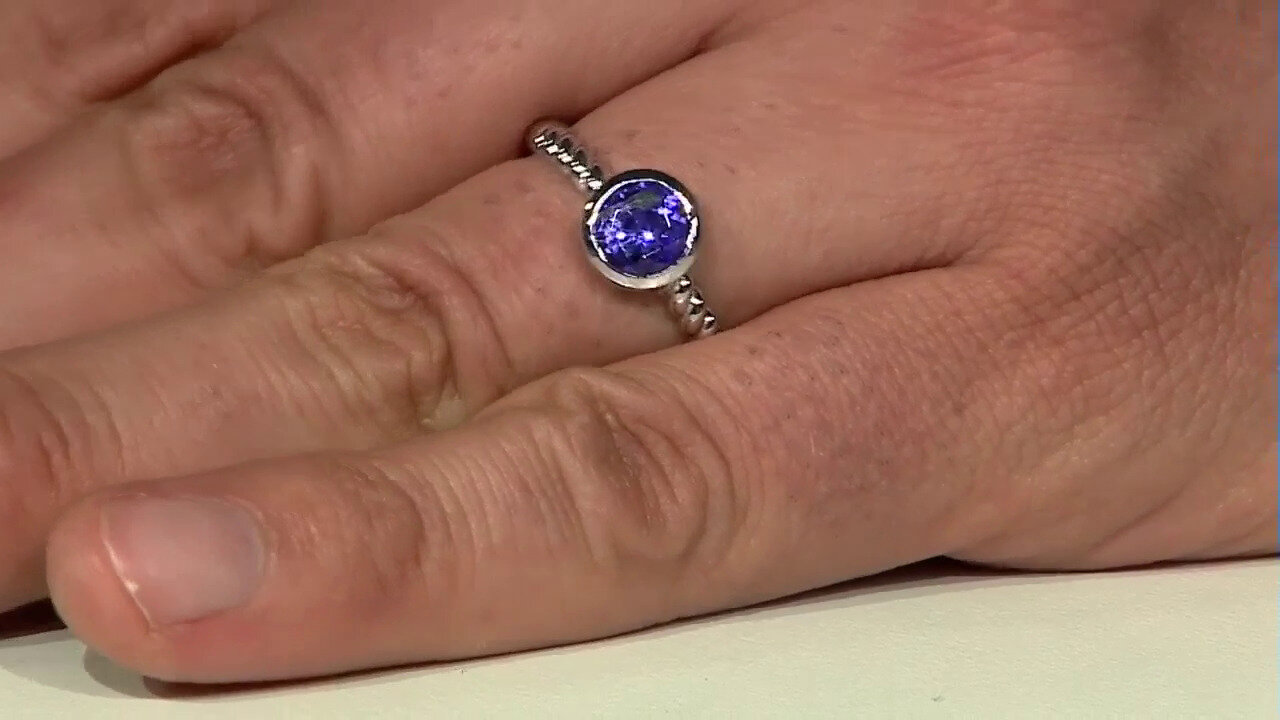 Video Tanzanite Silver Ring