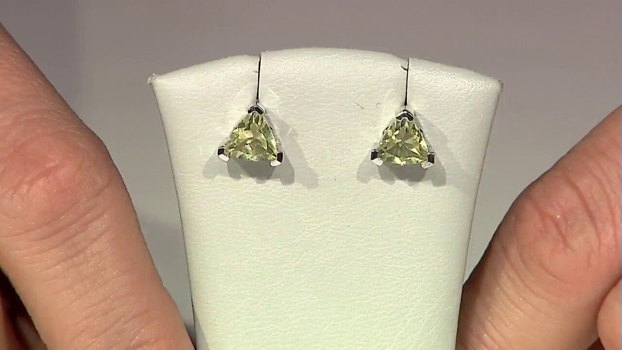 Video Lemon Quartz Silver Earrings