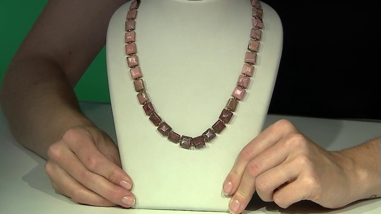 Video Rhodonite Silver Necklace