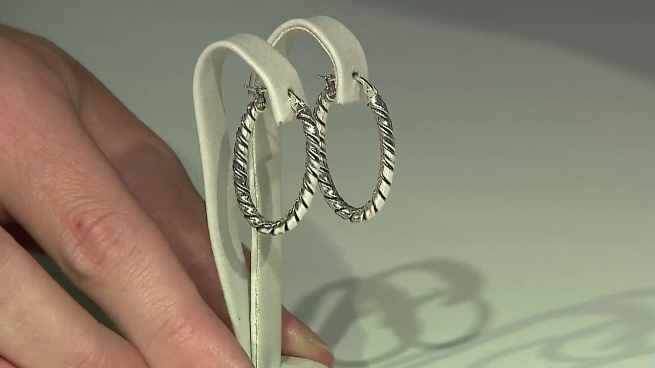 Video Boucles d'oreilles en argent