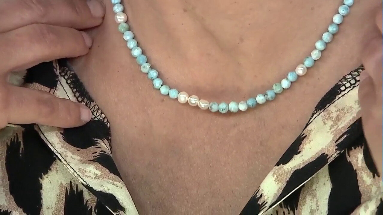 Video Collier en argent et Larimar