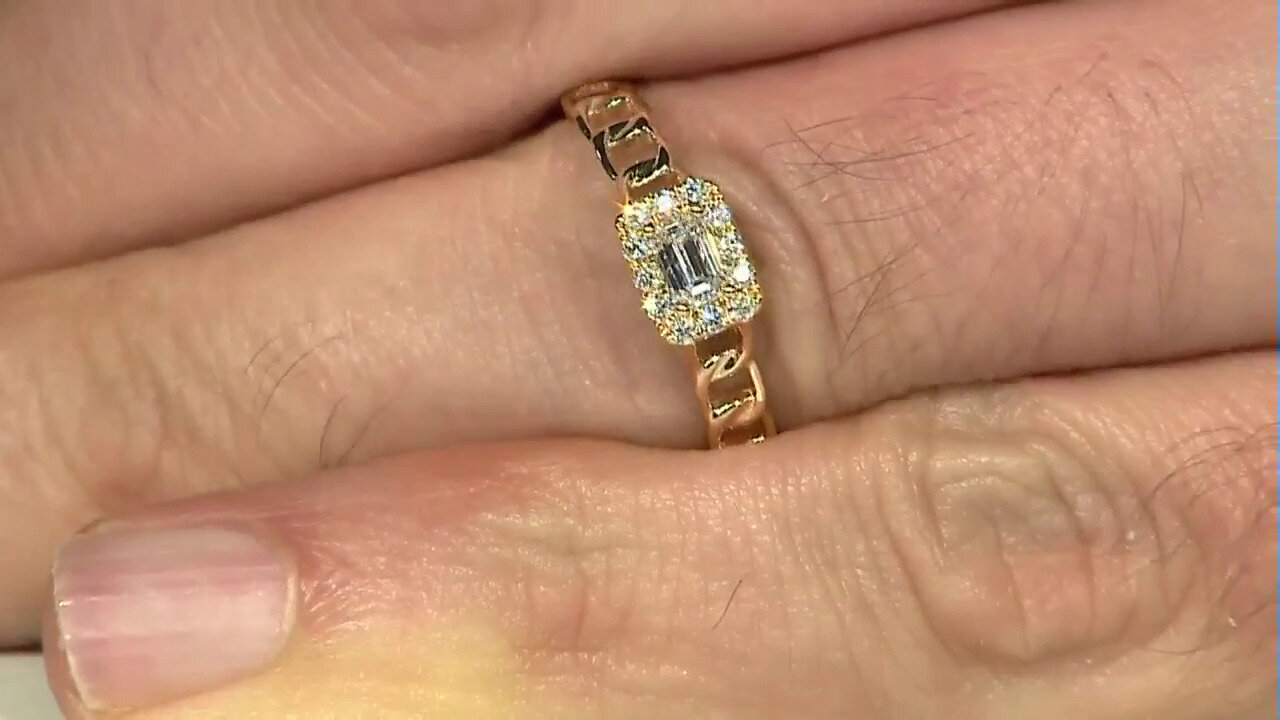 Video 18K SI1 (H) Diamond Gold Ring (CIRARI)