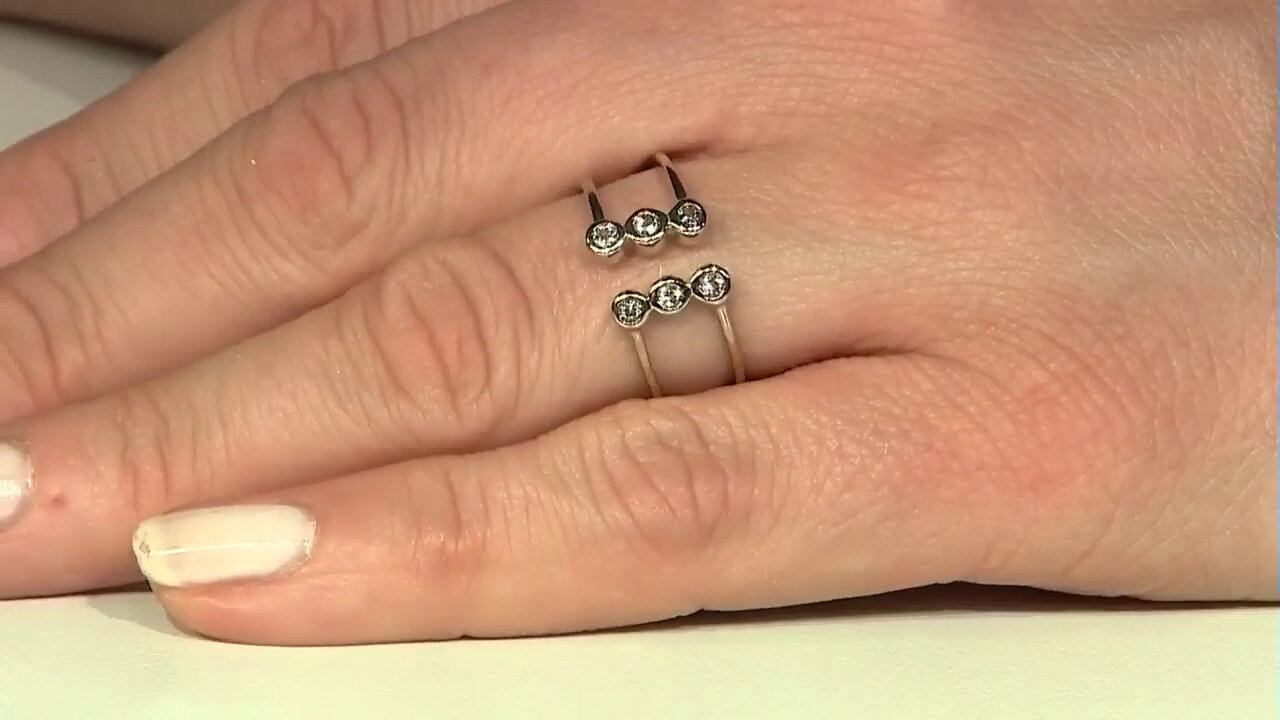 Video Anillo en plata con Topacio blanco