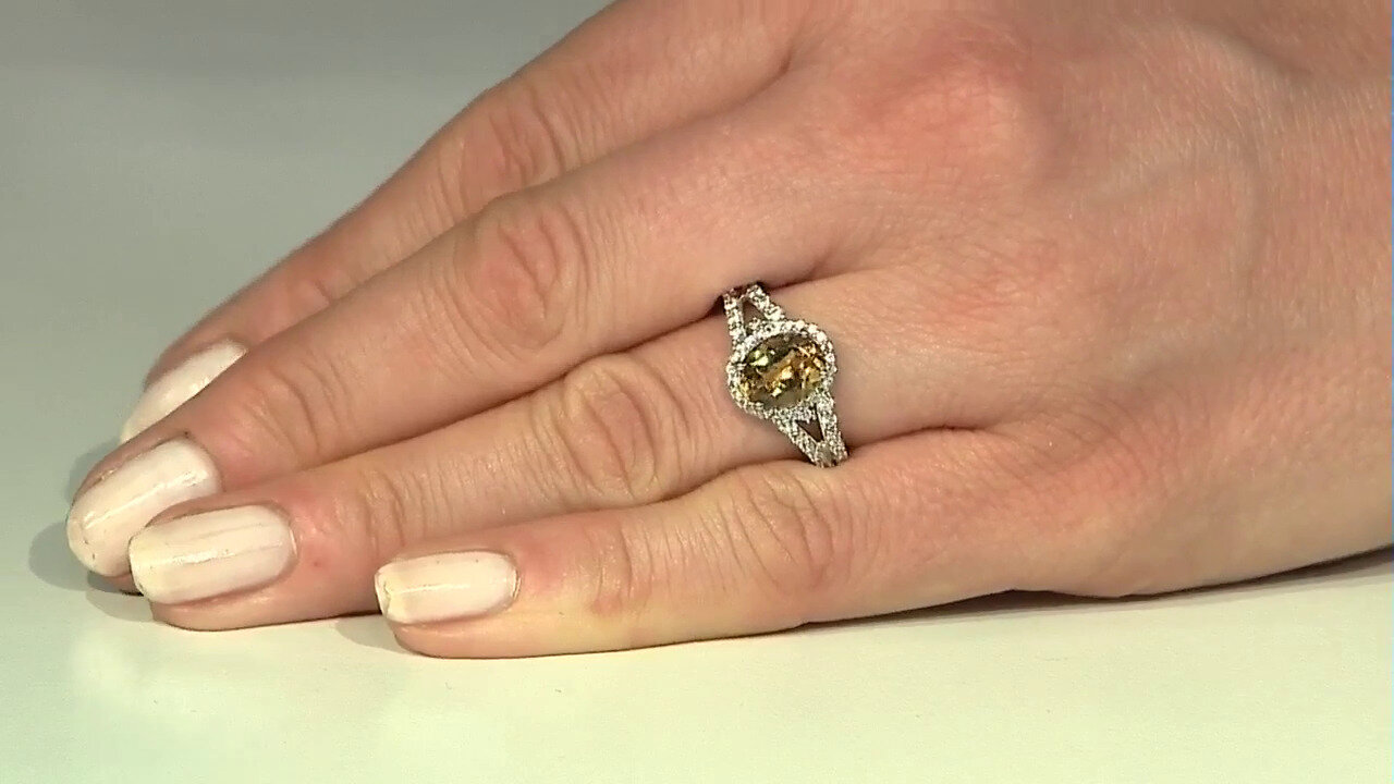 Video Bague en argent et Béryl jaune