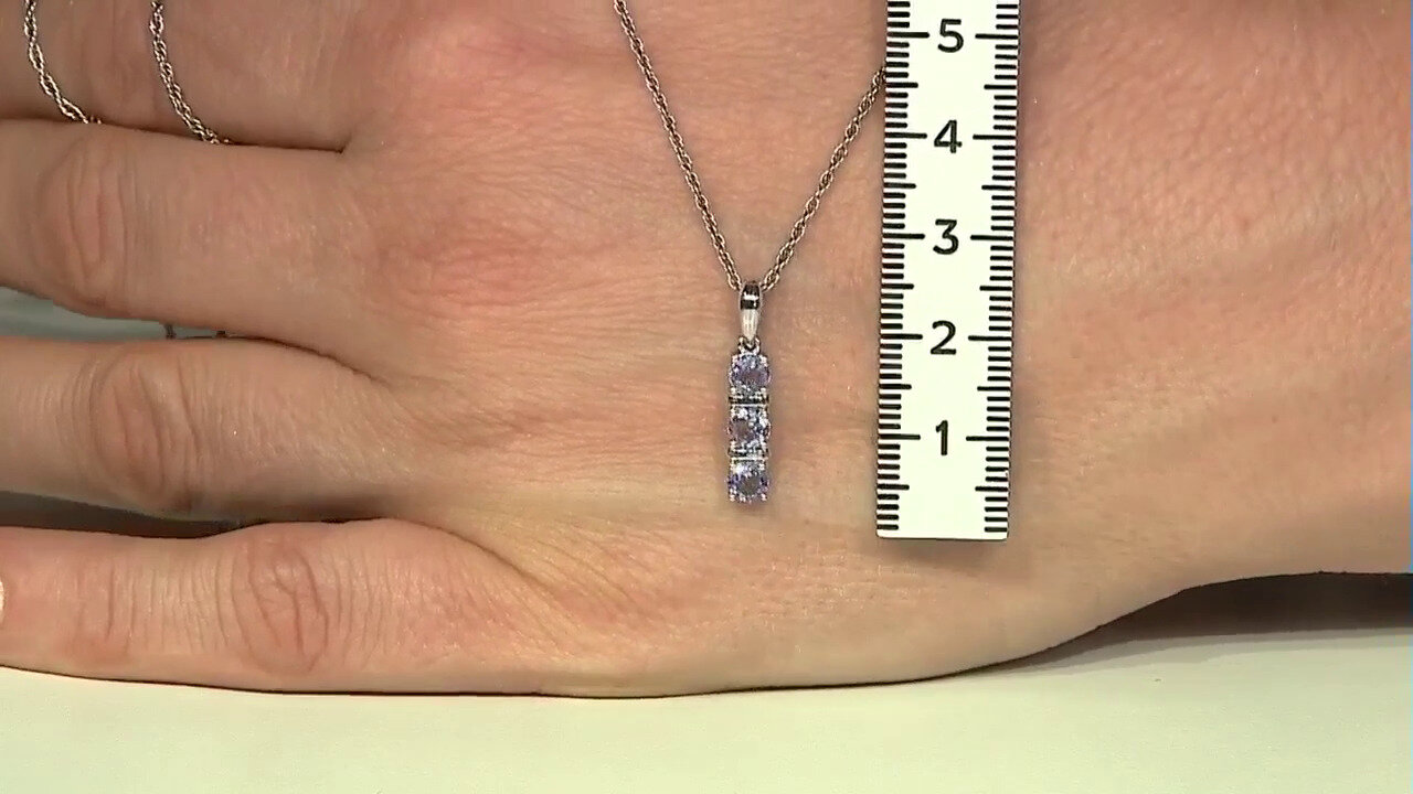 Video Pendentif en argent et Tanzanite non chauffée