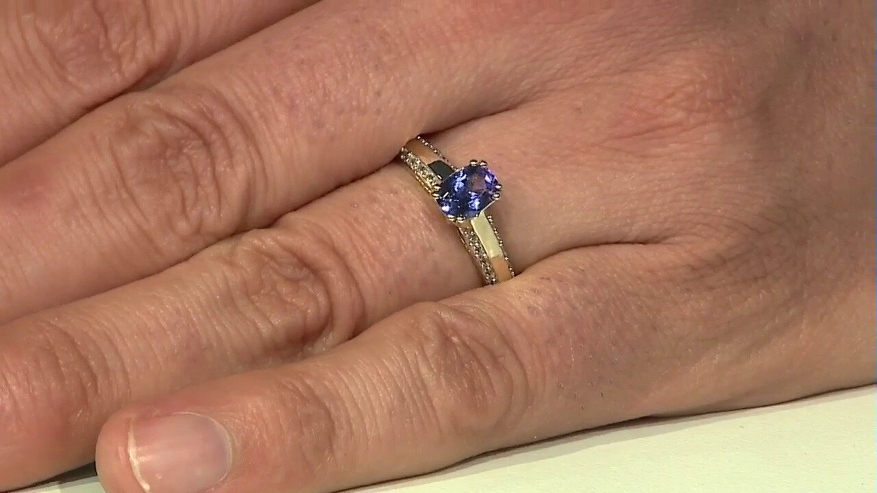 Video Anello in oro con Tanzanite