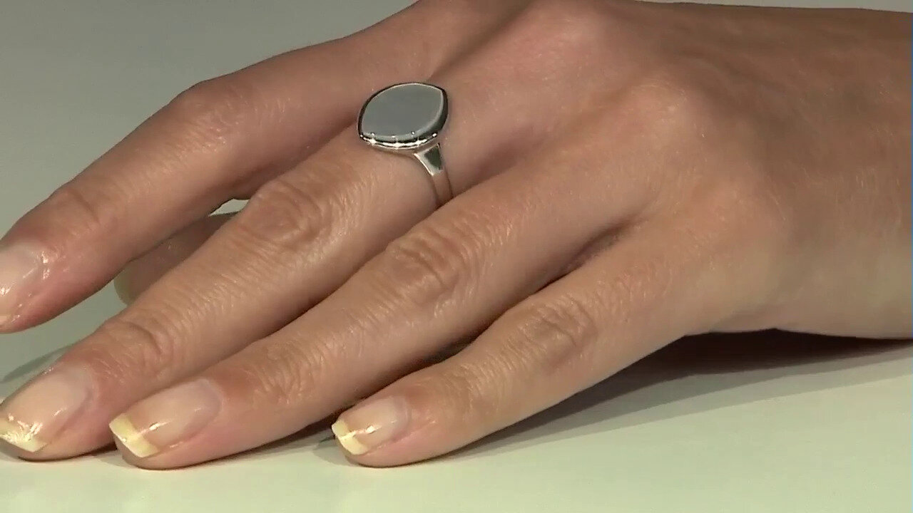 Video Mother of Pearl Silver Ring (dagen)