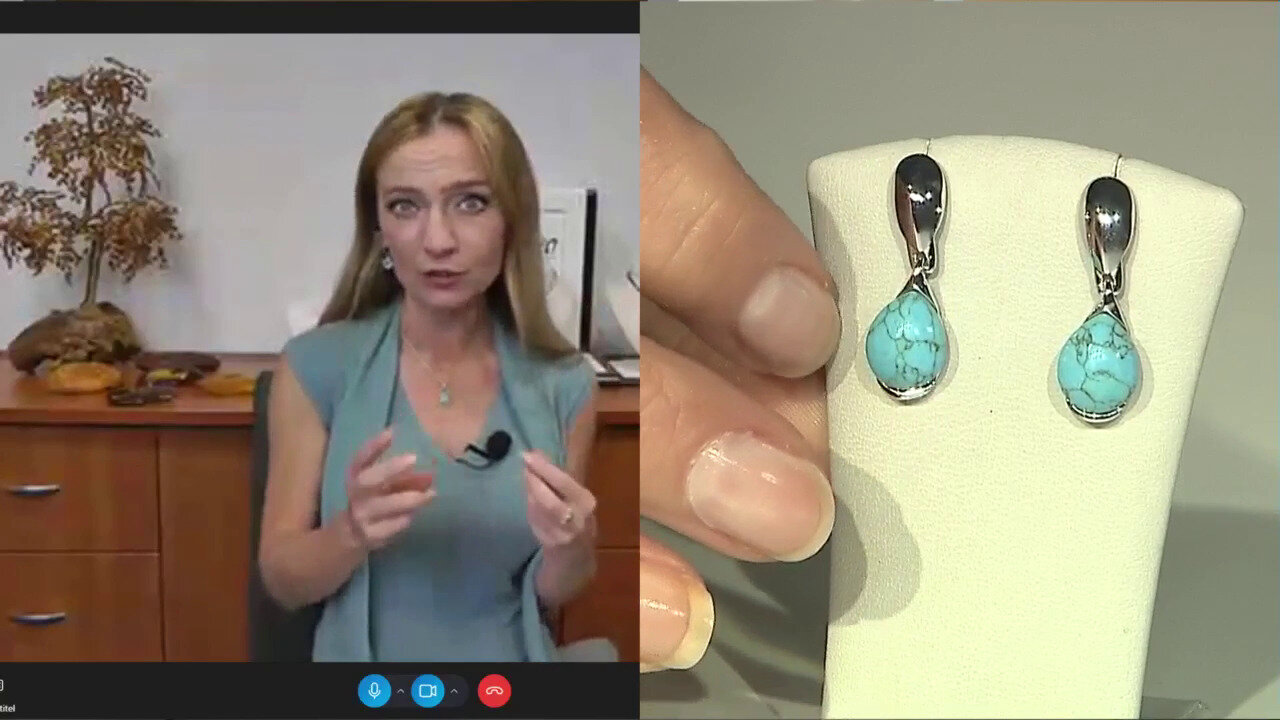 Video Boucles d'oreilles en argent et Turquoise (dagen)