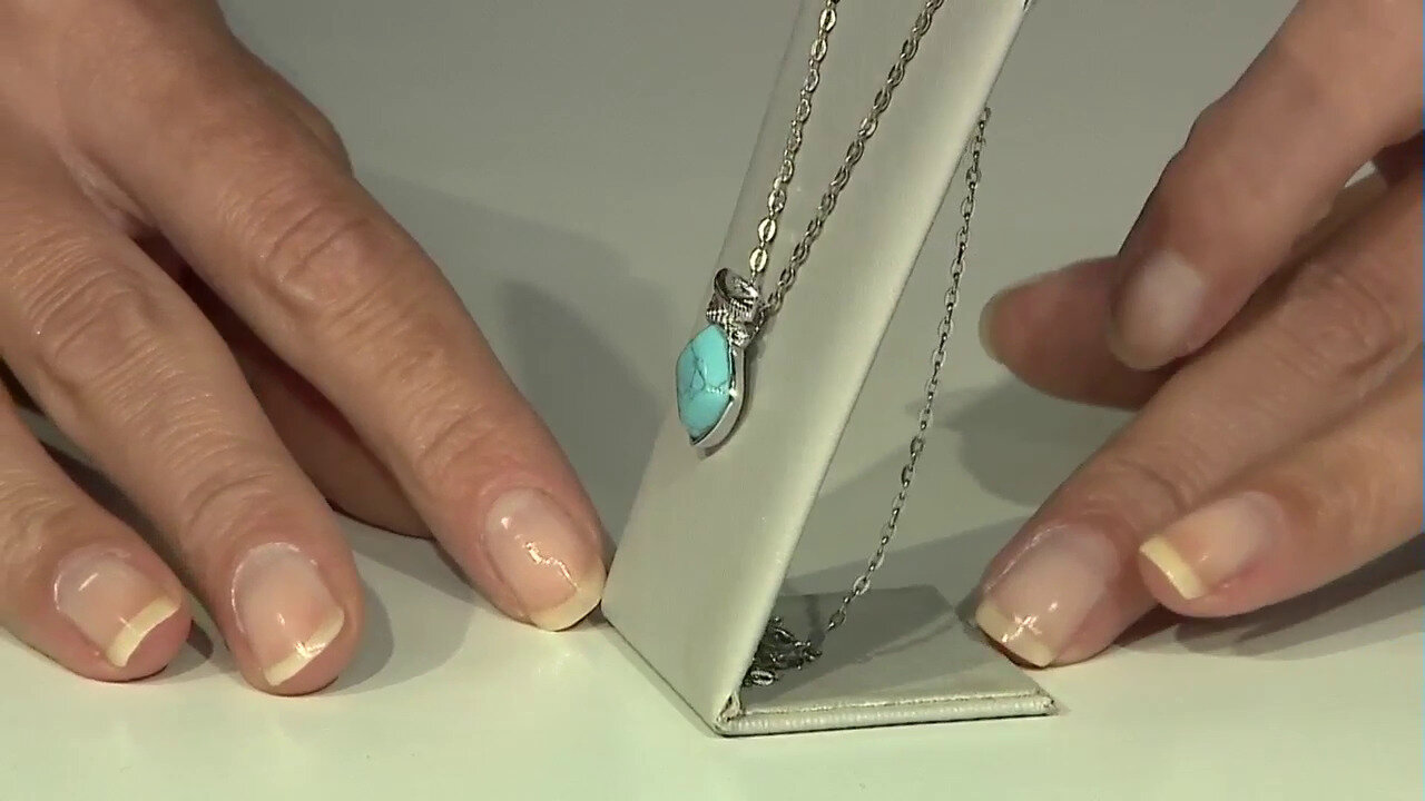 Video Pendentif en argent et Turquoise (dagen)