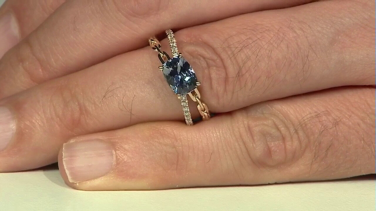 Video 14K Unheated Tanzanite Gold Ring (CIRARI)