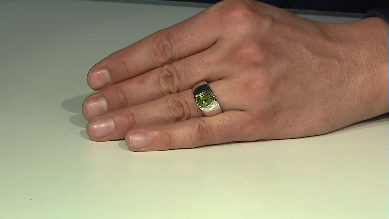 Video Anillo en plata con Peridoto de Arizona