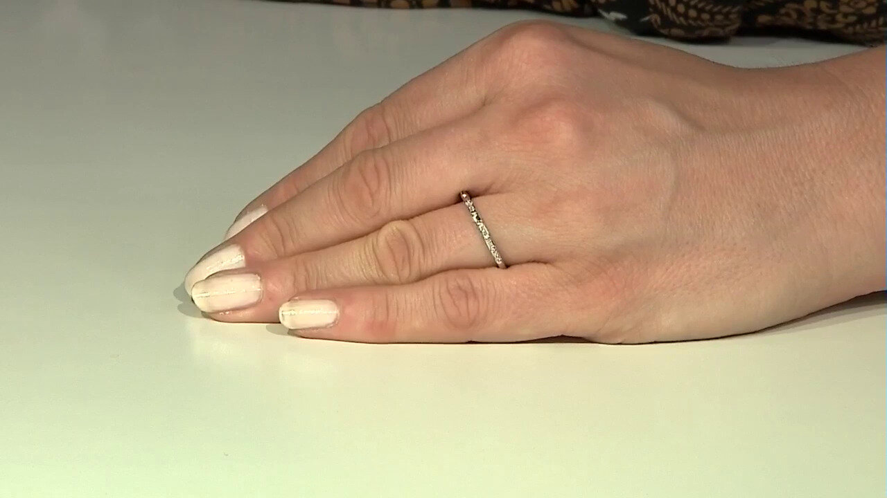 Video I2 (I) Diamond Silver Ring