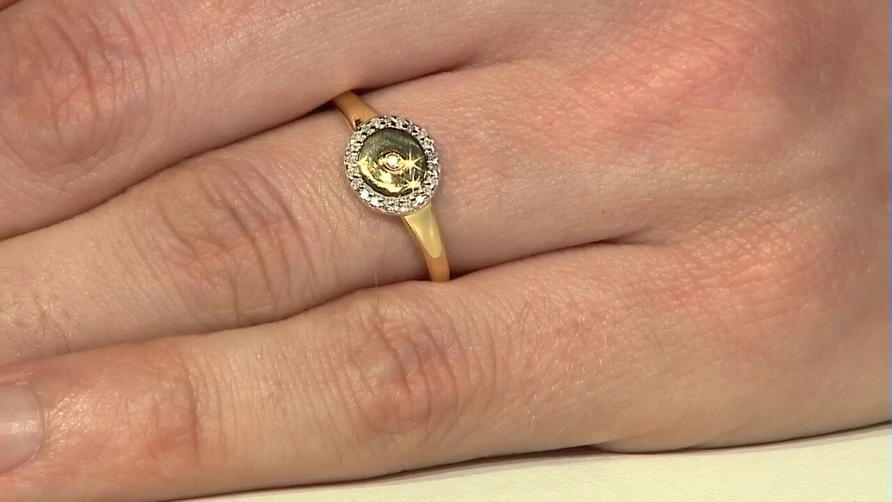 Video I2 (I) Diamond Silver Ring