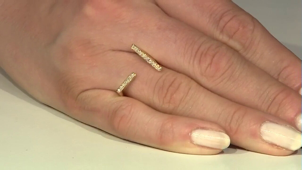 Video 9K I2 (H) Diamond Gold Ring (de Melo)