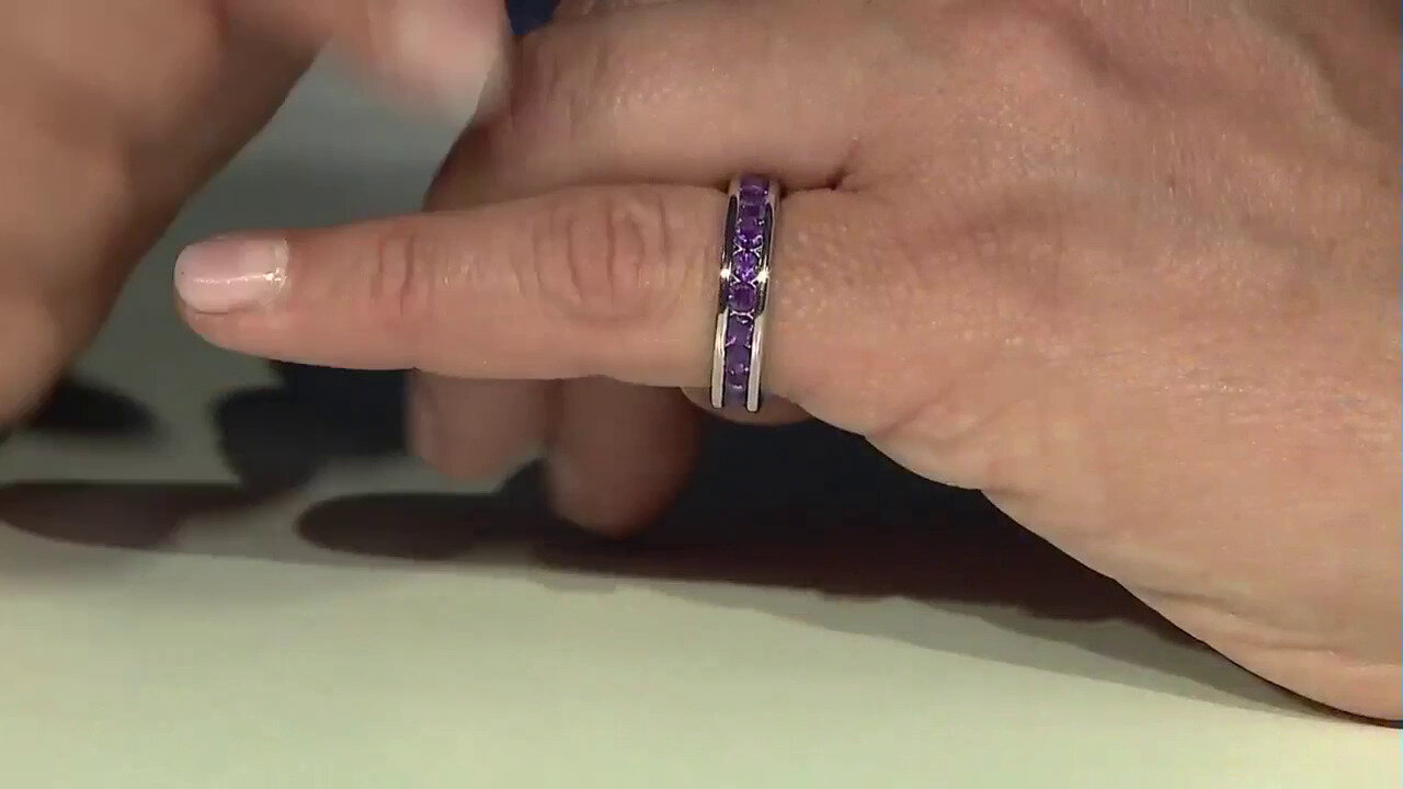 Video Bague en argent et Améthyste de Zambie