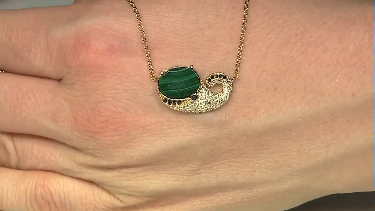 Video Malachite Silver Necklace