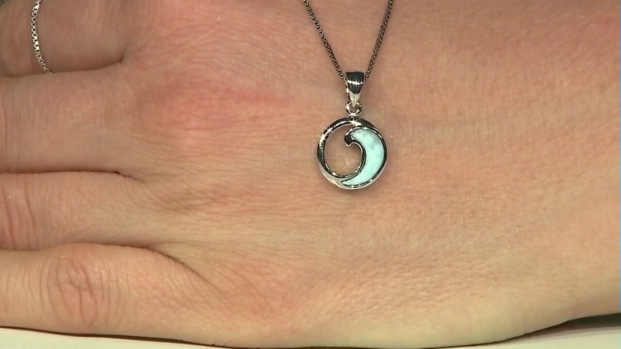 Video Colgante en plata con Larimar