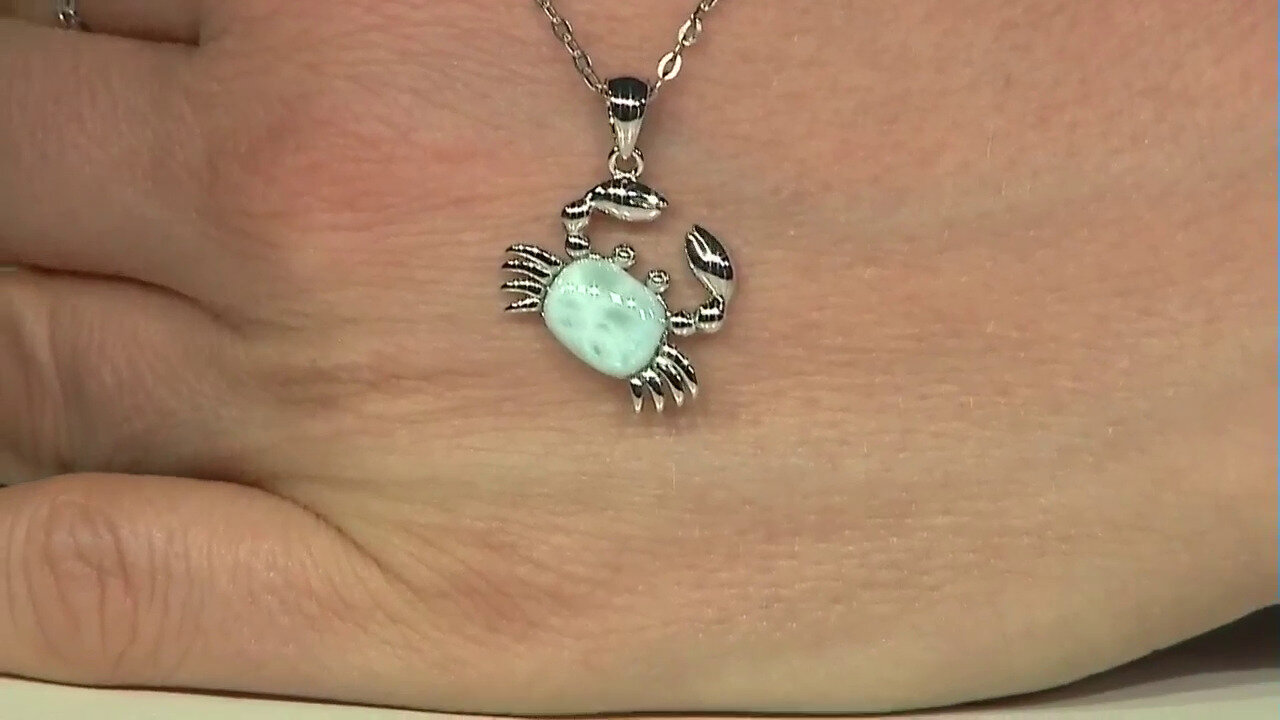 Video Larimar Silver Pendant