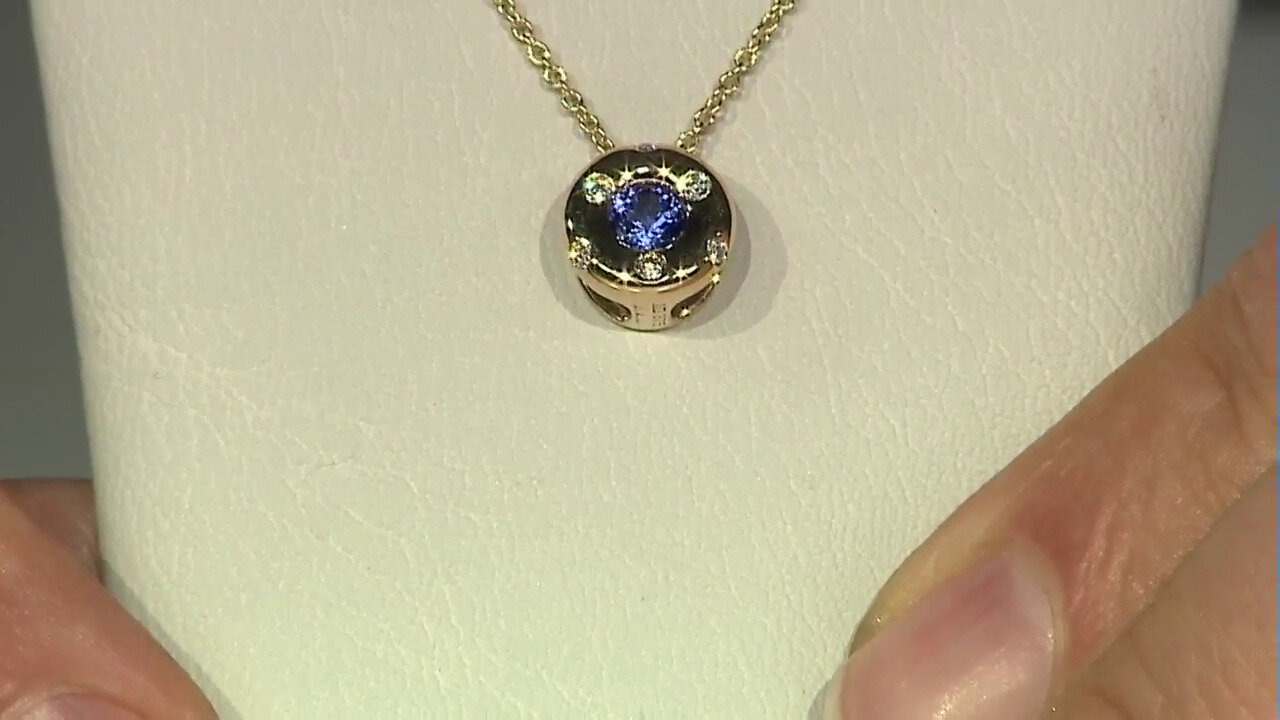 Video Collier en or et Tanzanite AAA (de Melo)